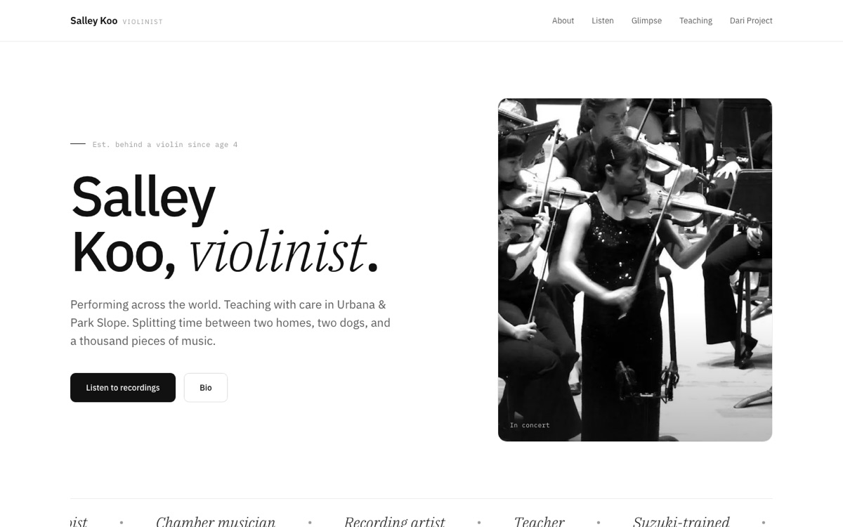Salley Koo website